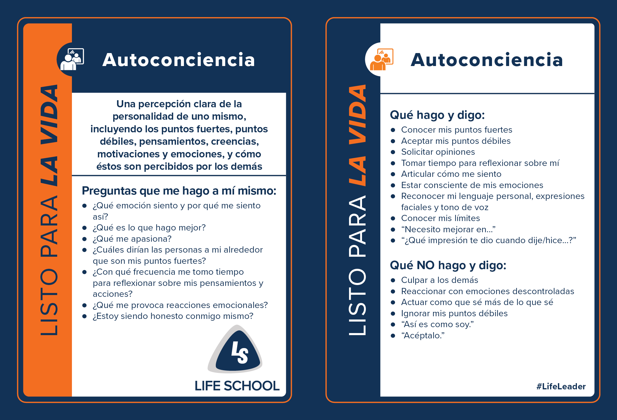 LL Action Card - Self-Aware - Spanish